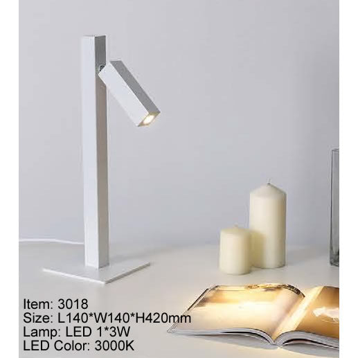 3018 LAMPARA DE BURO BLANCA LECTURA