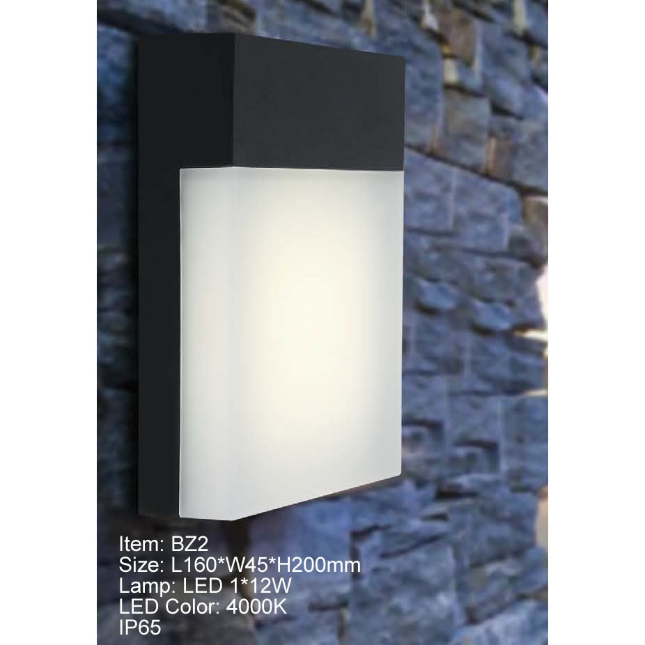 BZ2 ARBOTANTE EXTERIOR LED NEGRO