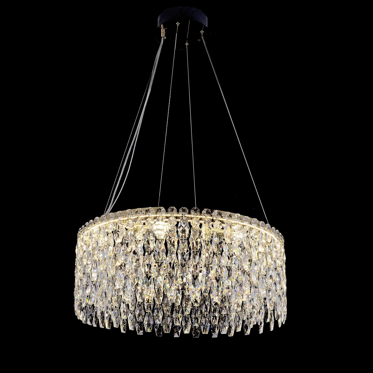 EW2 CANDIL CRISTALES REDONDO 50CM