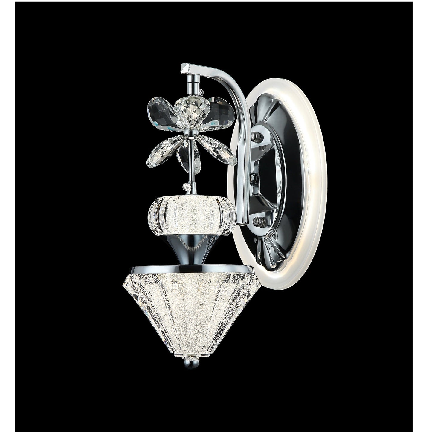 ARBOTANTE CROMADO PIRAMIDAL