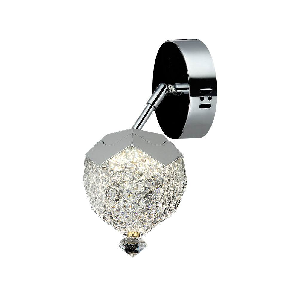 ARBOTANTE DE 1 LUZ CRISTAL CRAQUELADO