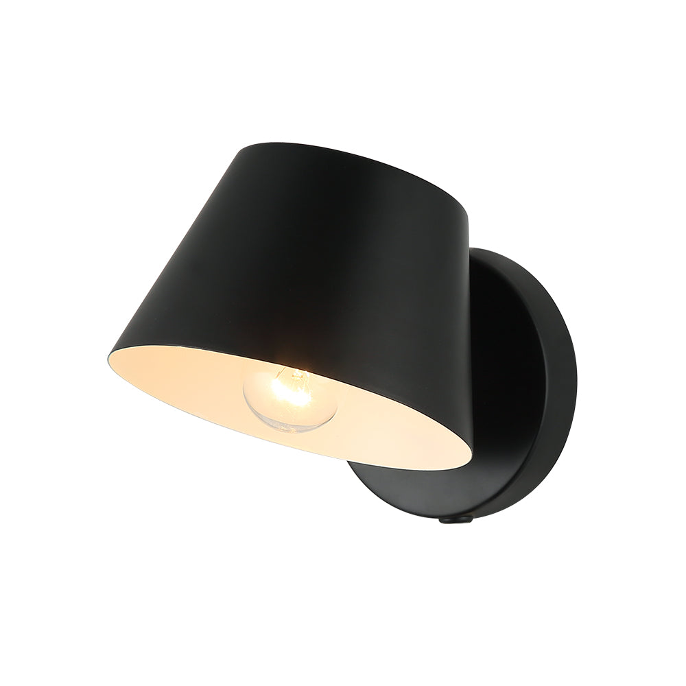 ARBOTANTE DE UNA LUZ NEGRO CAMPANA NEGRA