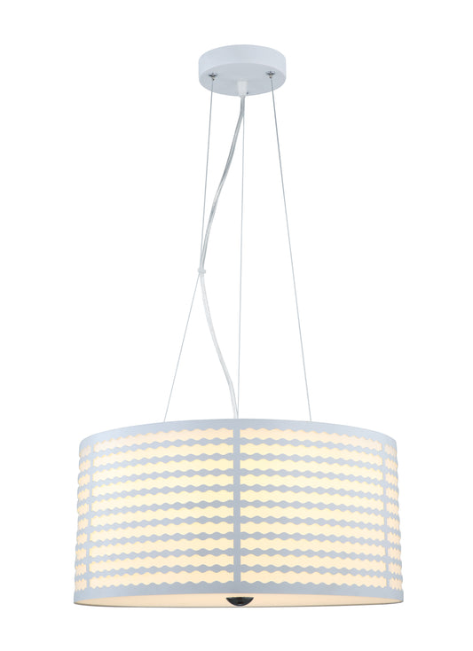 AA4   CANDIL CILINDRO CUADROS BLANCA 40CM