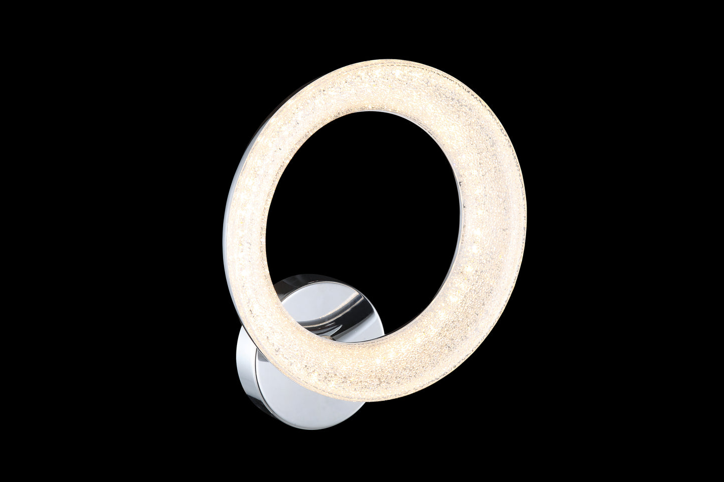 AP1   ARBOTANTE ANILLO CROMADO 1 LUZ