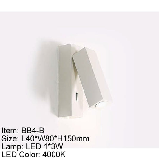 BB4B   ARBOTANTE BLANCO LED CON APAGADOR