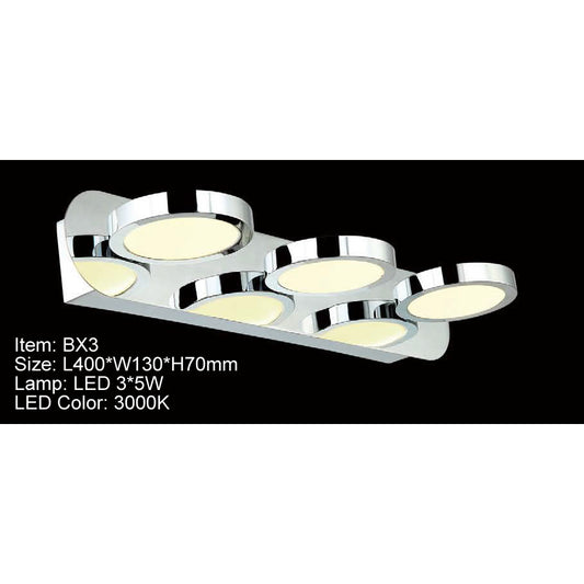BX3   ARBOTANTE 3 LUCES PLATO CROMADO