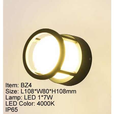BZ4   ARBOTANTE EXTERIOR LED NEGRO