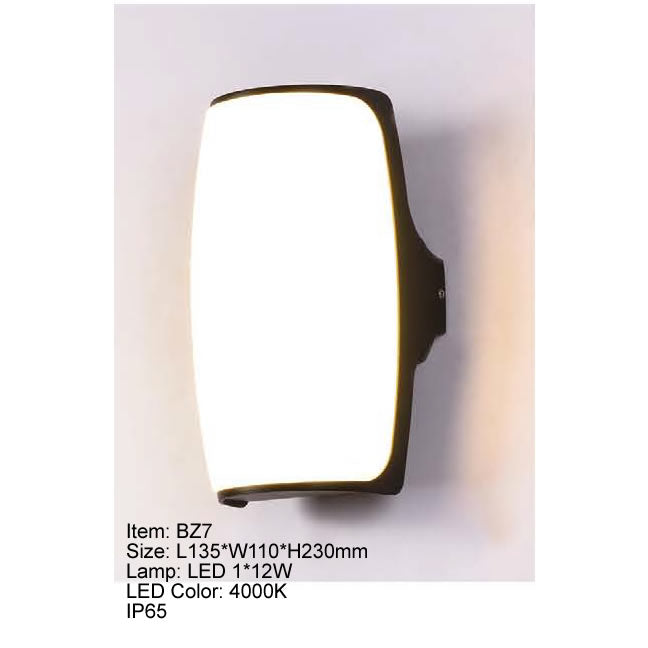 BZ7   ARBOTANTE EXTERIOR LED NEGRO