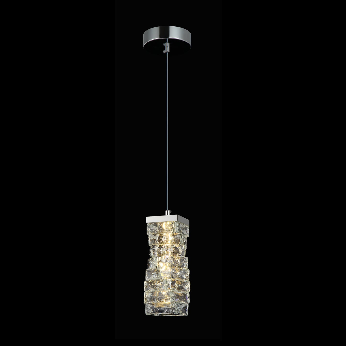 DX4  CANDIL DE CRISTAL TIPO ESPIRAL 1 LUZ