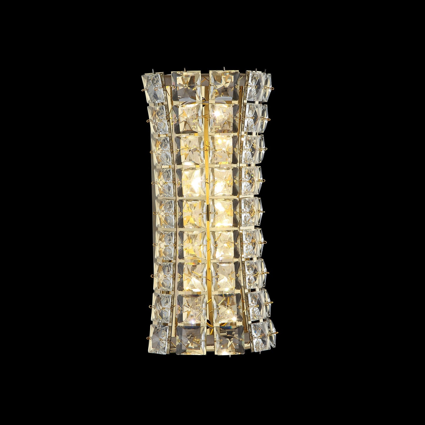 EA1  ARBOTANTE CURVO DE CRISTAL DORADO