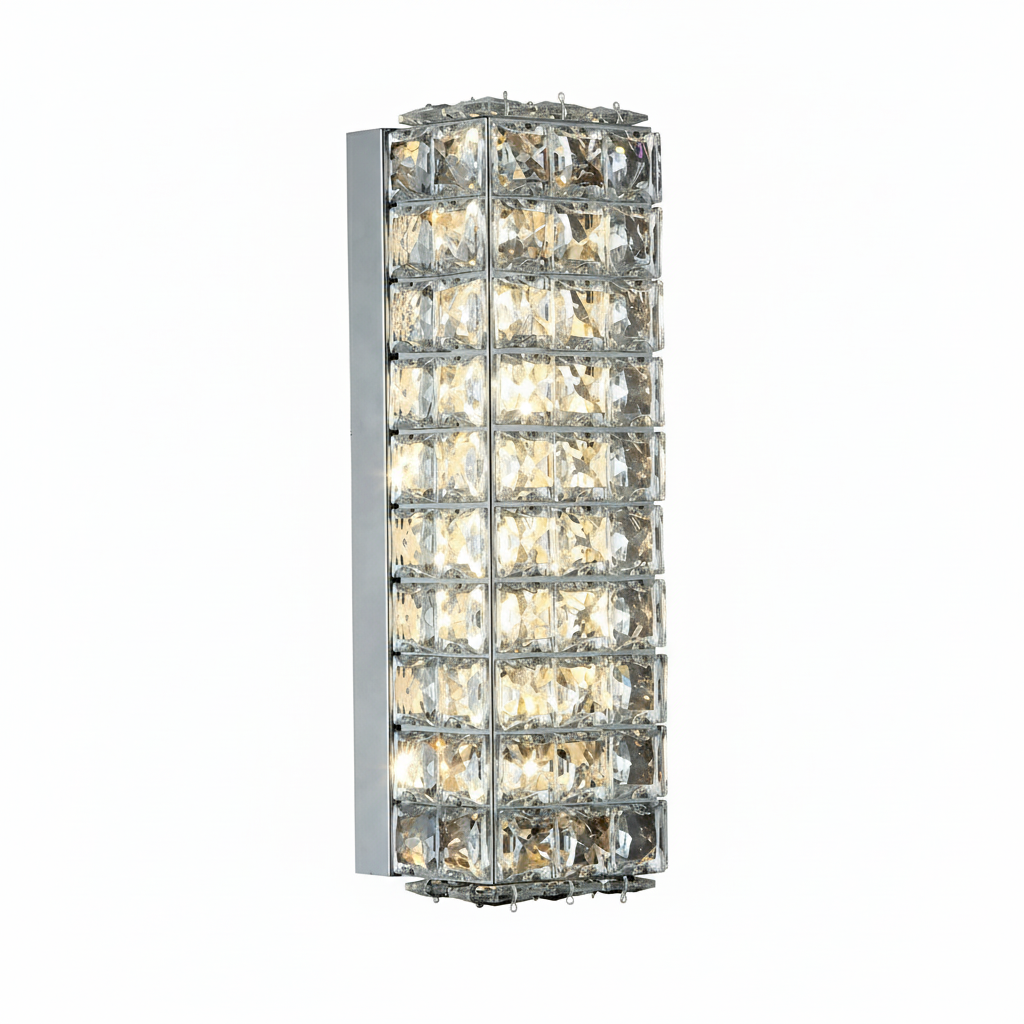EA2  ARBORANTE RECTANGULAS CRISTAL CROMADO