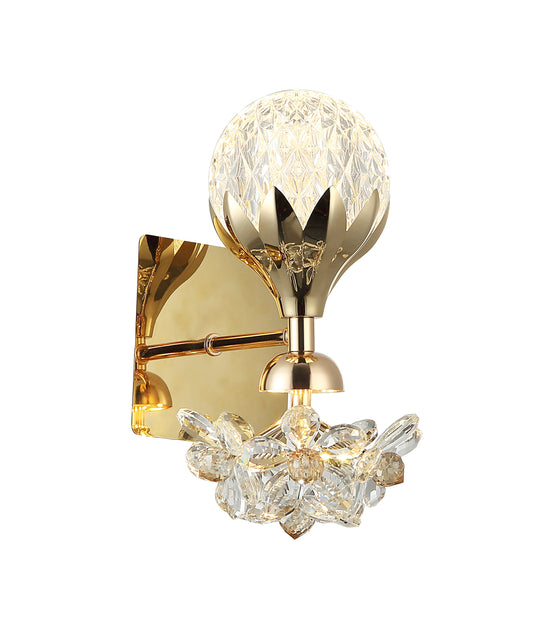 EB1  ARBOTANTE DORADO ESFERA CON FLOR DORADO