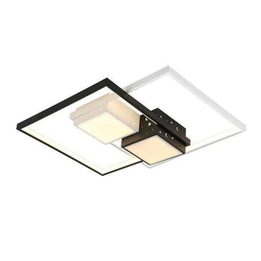 PLAFÓN LED CUADRADO ESTRELLAS Y LUNAS 50cm X 50cm