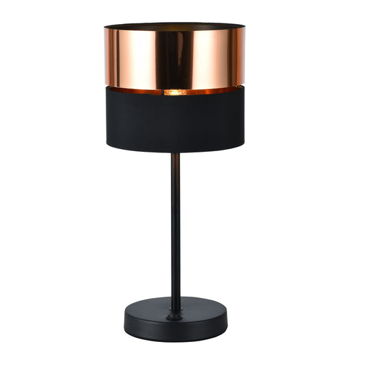 LÁMPARA MINIMALISTA PARA BURÓ NEGRO COBRE