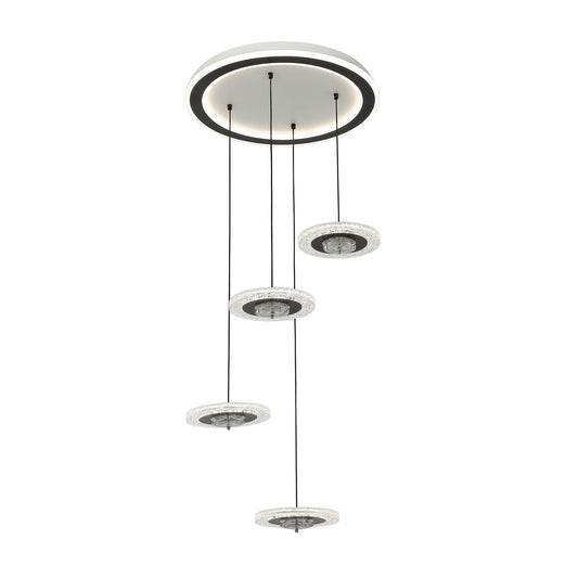 CANDIL PLATILLOS 4 LUCES LED 82W CON CAMBIOS