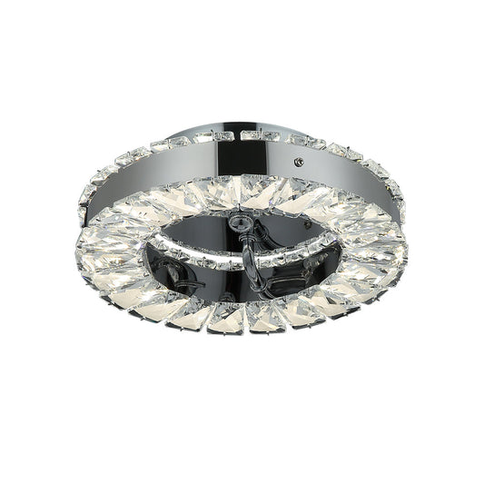 PLAF?N DE CRISTAL C-CROMO REDONDO 3 CAMBIOS LED 15W