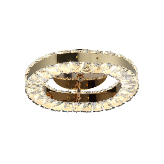 PLAF?N DE CRISTAL C-DORADO OVALADO 3 CAMBIOS LED 15W