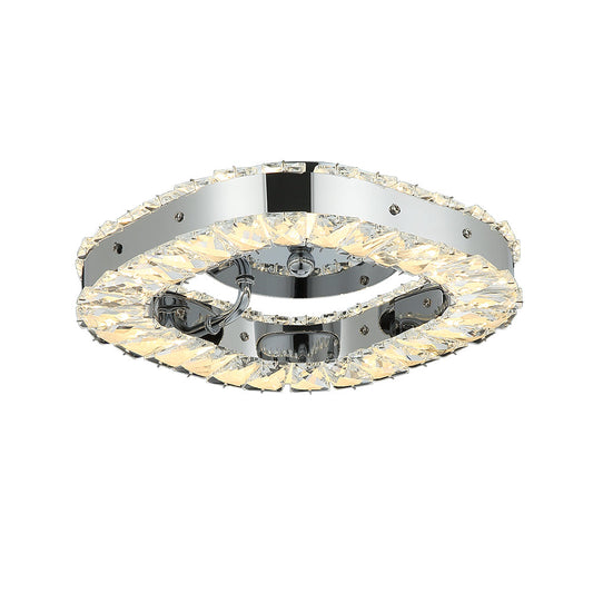 PLAF?N DE CRISTAL C-CROMO CUADRADO 3 CAMBIOS LED 15W