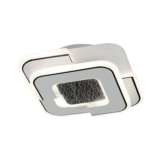 PLAF?N MINIMALISTA EN CAPAS CUADRADO 30cm 3 CAMBIOS LED 32W