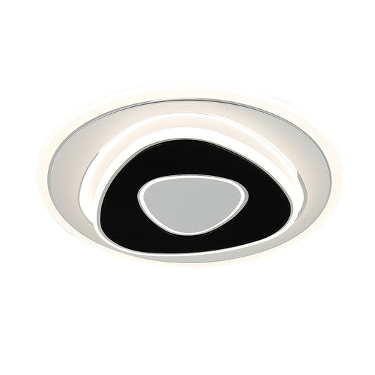 PLAF?N CIRCULAR CON TRI?NGULOS 26cm 3 CAMBIOS LED 24W