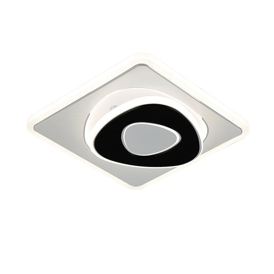 PLAF?N CUADRADO CON TRI?NGULOS 26cm 3 CAMBIOS LED 27W