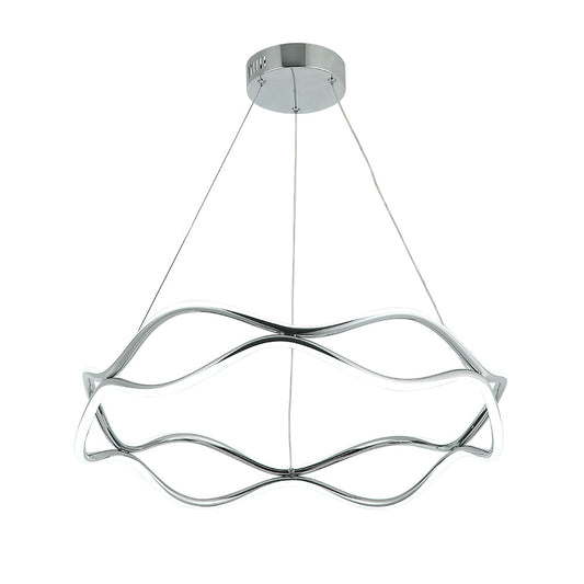 CANDIL MINIMALISTA ARO DOBLE CURVAS - 3 TONOS 80w D60cm