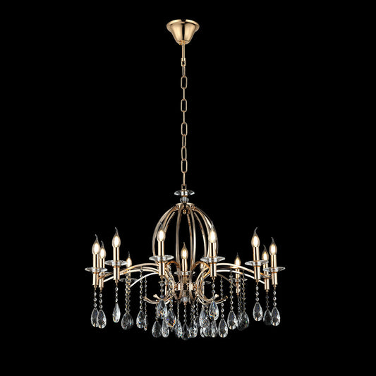 CANDIL CONTEMPORANEO DORADO 13 LUCES E14 93cm x 72cm