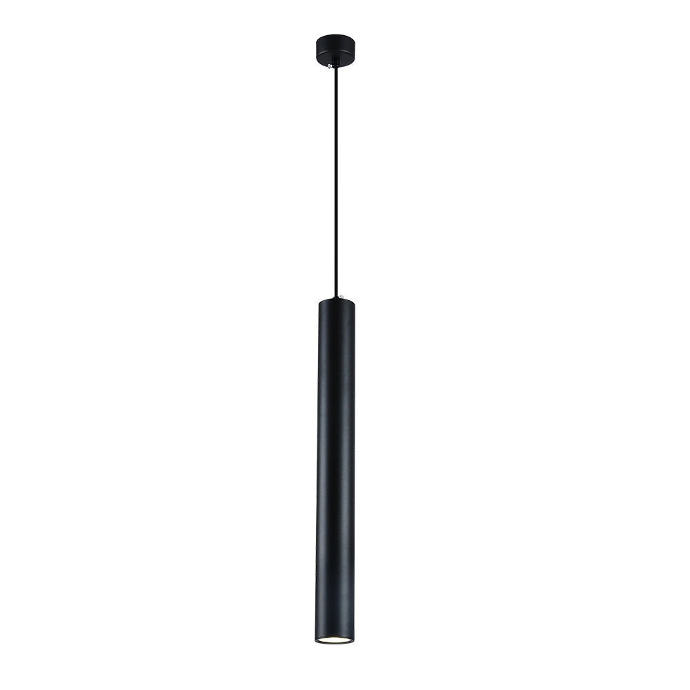 LAMPARA DE CILINDRO GU10 60CM NEGRA