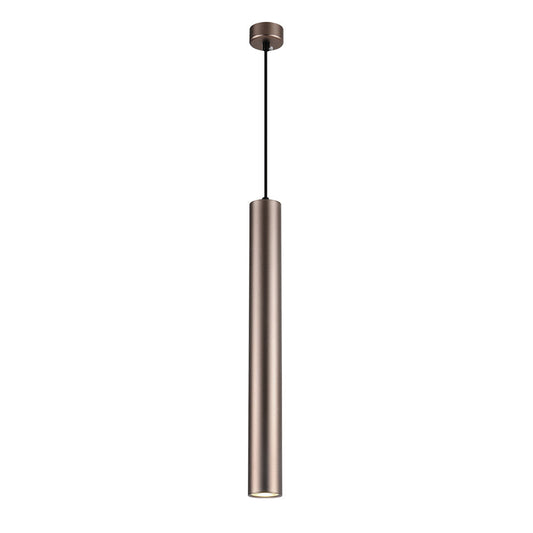 LAMPARA DE CILINDRO GU10 30CM COBRE ROSADO