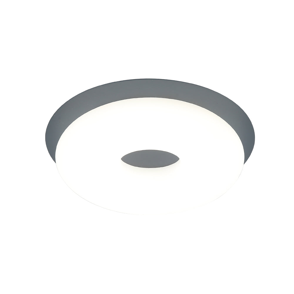 PLAFON REDONDO GRIS DE 23CM
