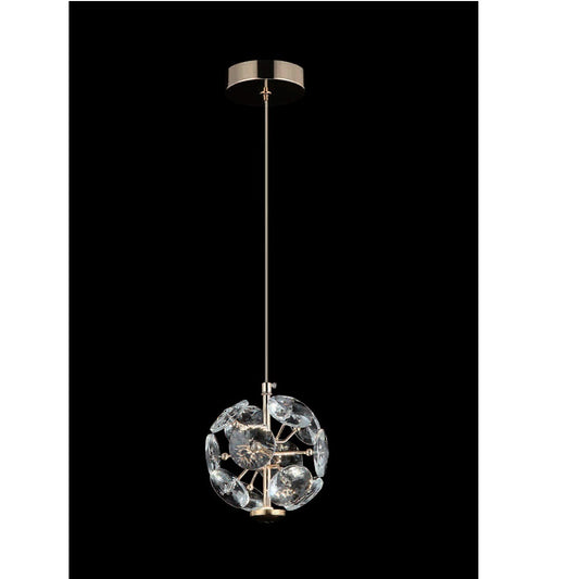 LAMPARA TIPO FLOR LUNETAS DE CRISTAL 1L