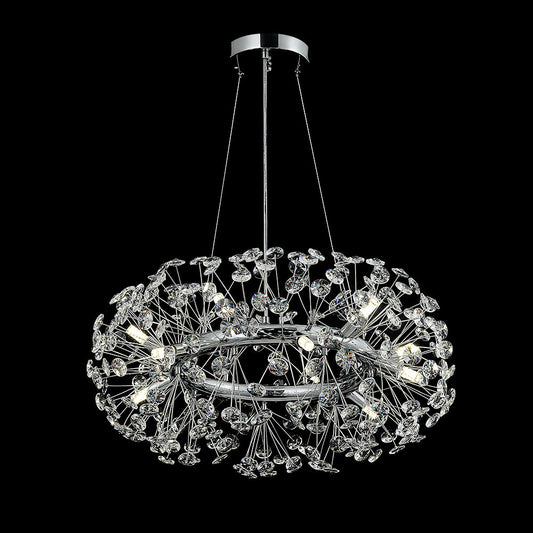 CANDIL ARO DE LUNETAS DE CRISTAL 60CM
